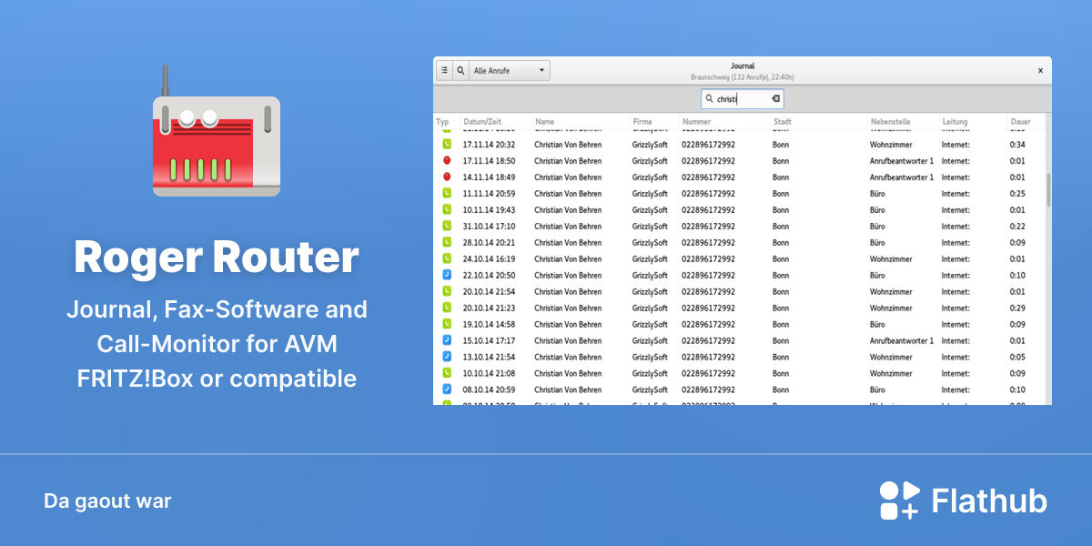 Staliañ Roger Router war Linux | Flathub