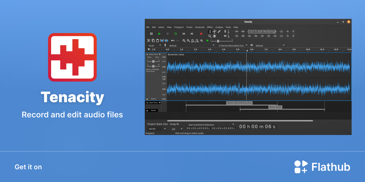 Install Tenacity on Linux | Flathub