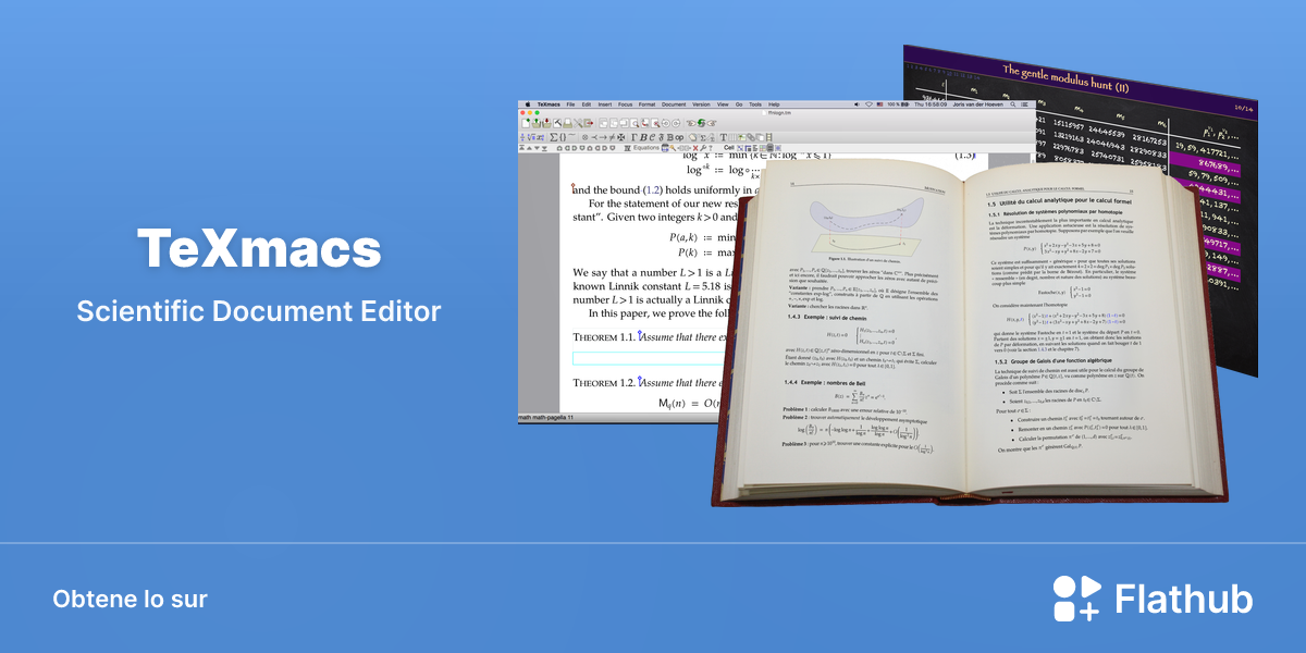 Installar TeXmacs sur Linux | Flathub