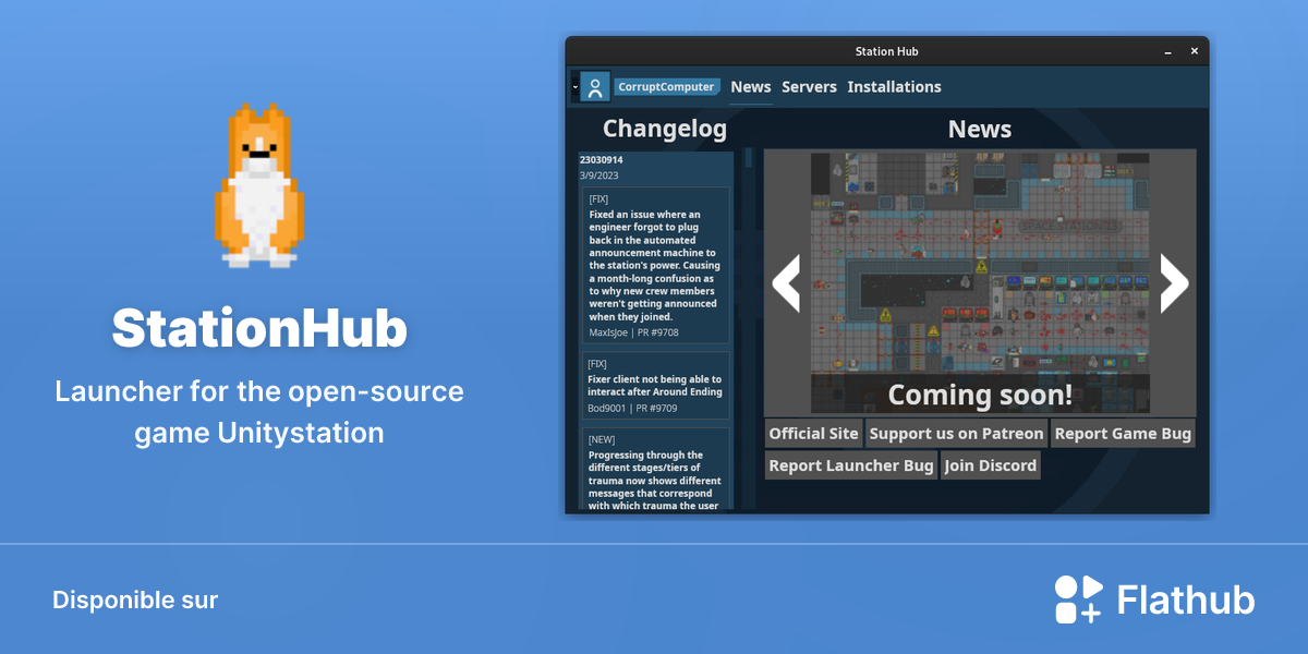 Installer StationHub sur Linux | Flathub
