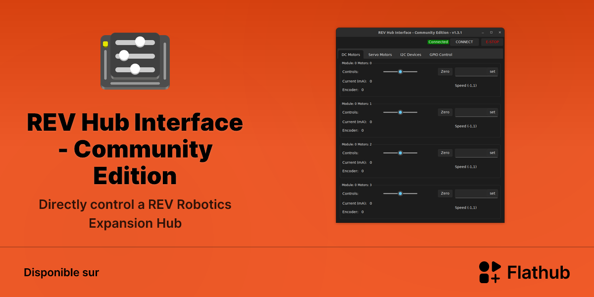 Installer REV Hub Interface - Community Edition sur Linux | Flathub