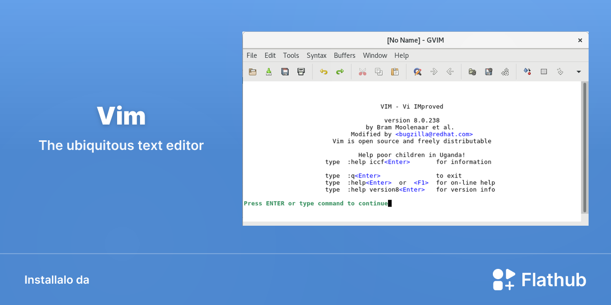 Installa Vim su Linux | Flathub
