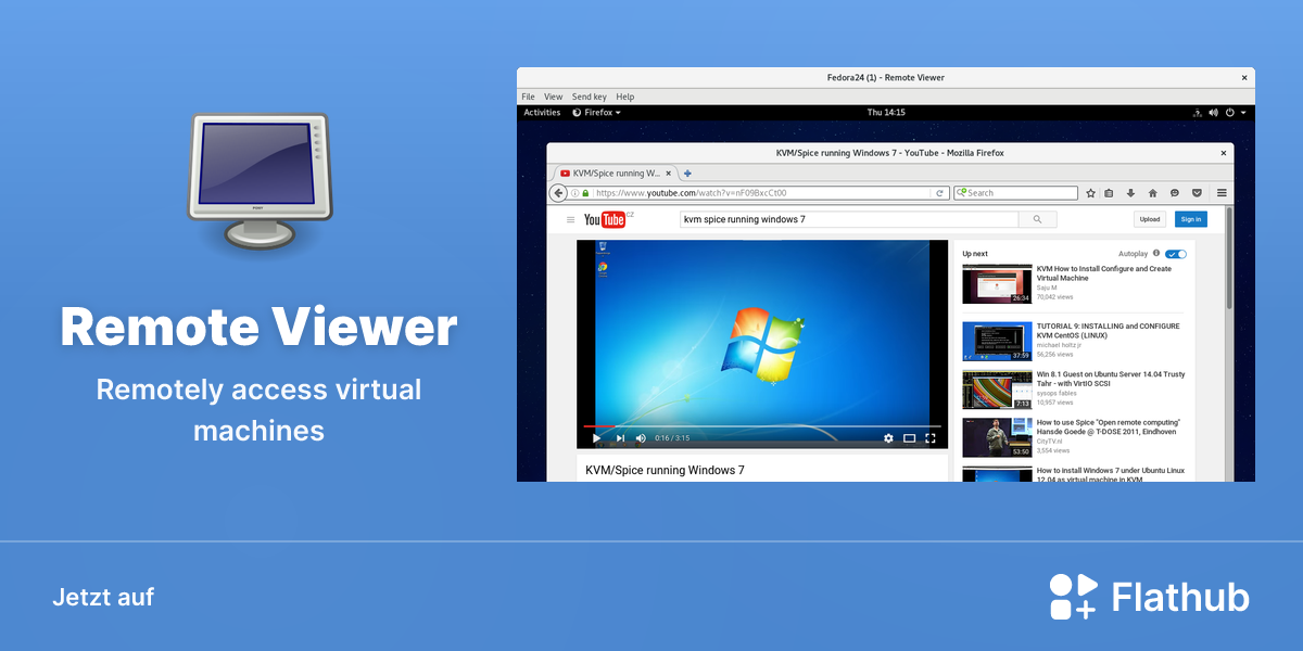 Remote Viewer auf Linux installieren | Flathub