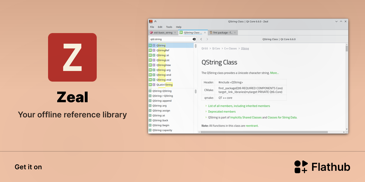 Install Zeal on Linux | Flathub