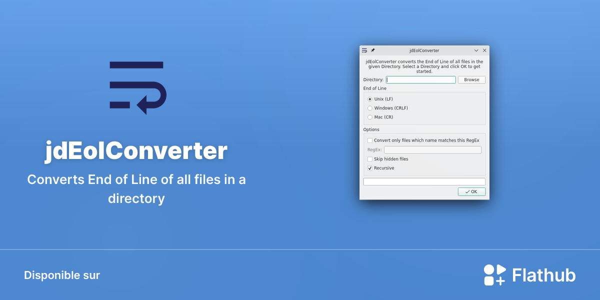Installer jdEolConverter sur Linux | Flathub