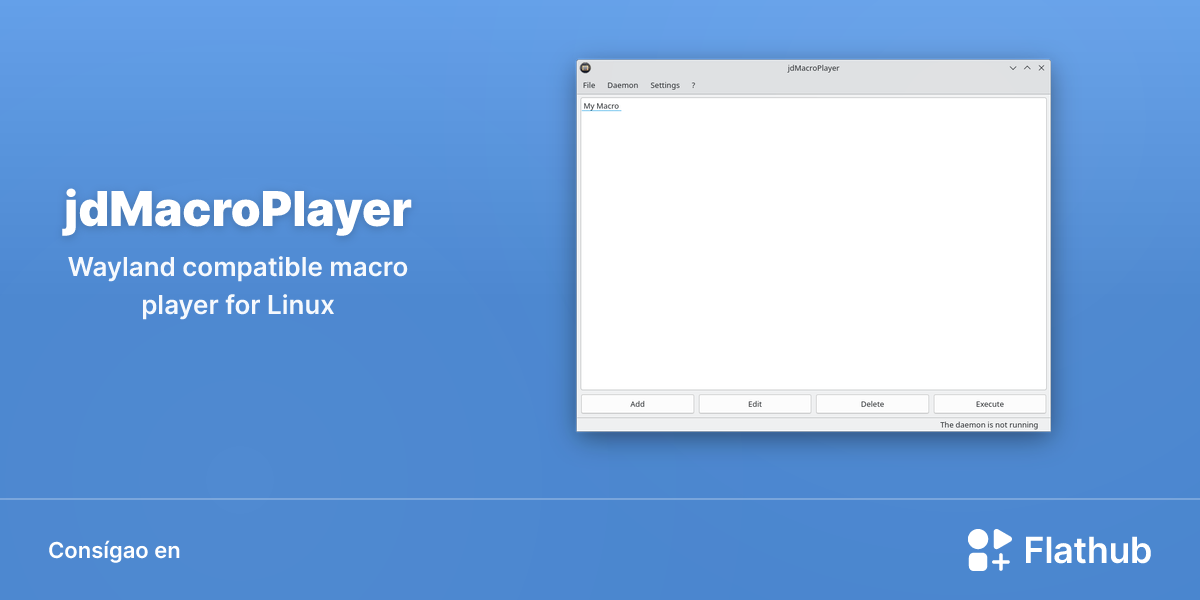 Instalar jdMacroPlayer en Linux | Flathub