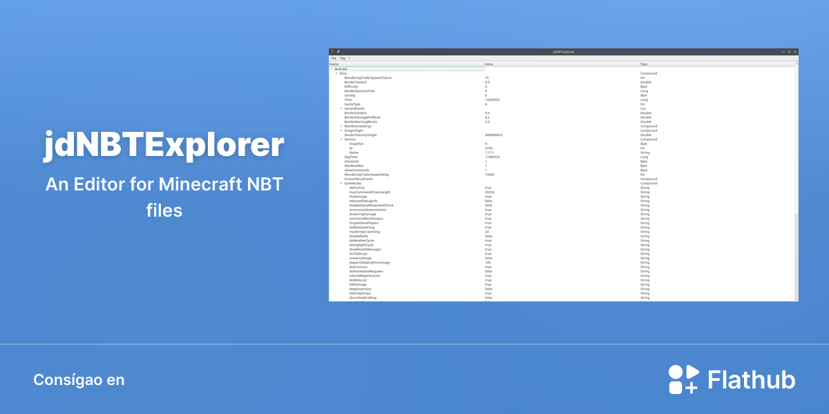 Instalar jdNBTExplorer en Linux | Flathub