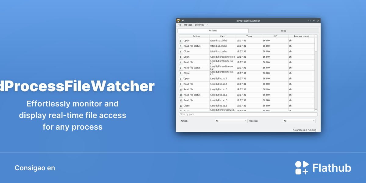 Instalar jdProcessFileWatcher en Linux | Flathub