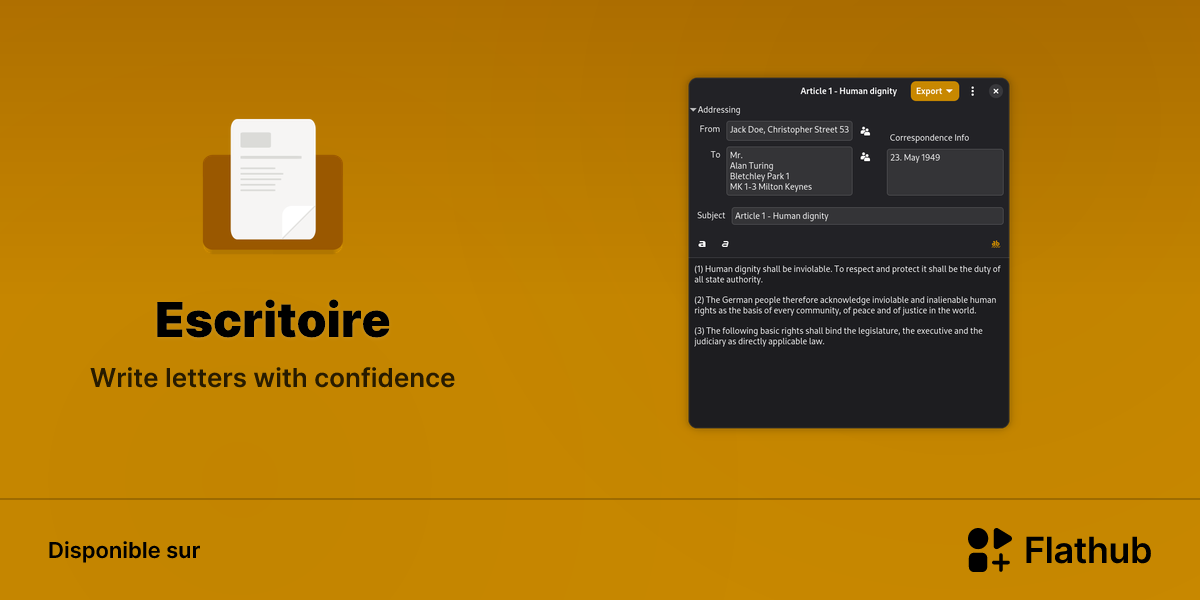 Installer Escritoire sur Linux | Flathub