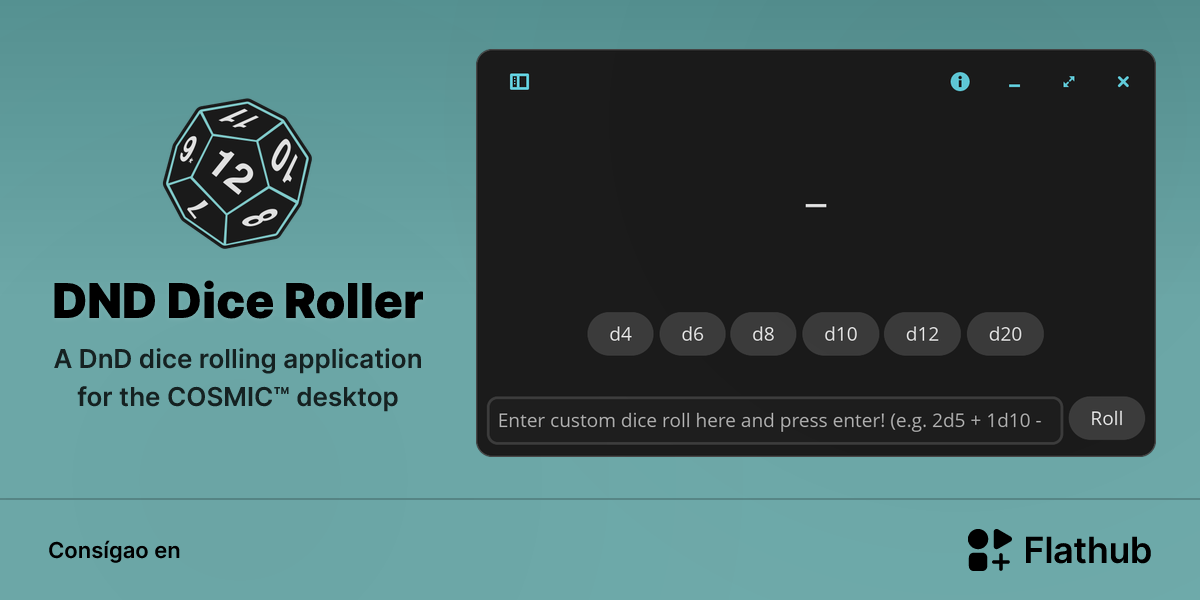 Instalar DND Dice Roller en Linux | Flathub
