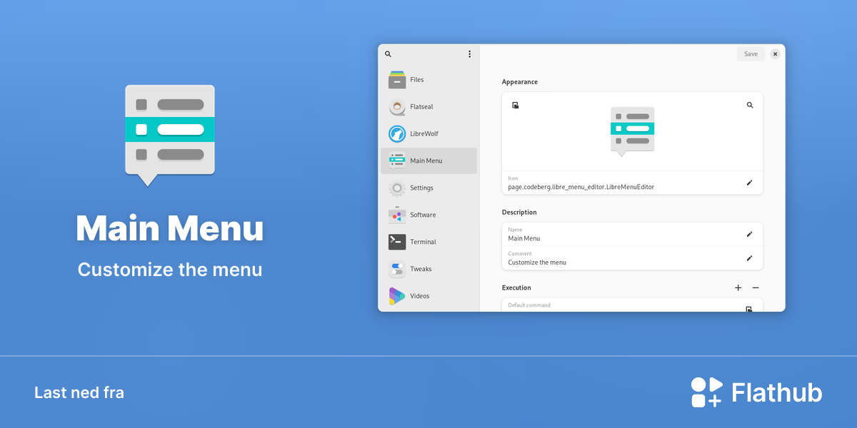 Install Main Menu on Linux | Flathub