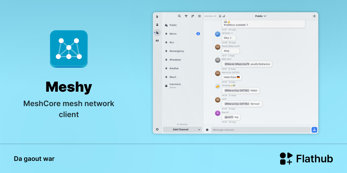 Staliañ Meshy war Linux | Flathub