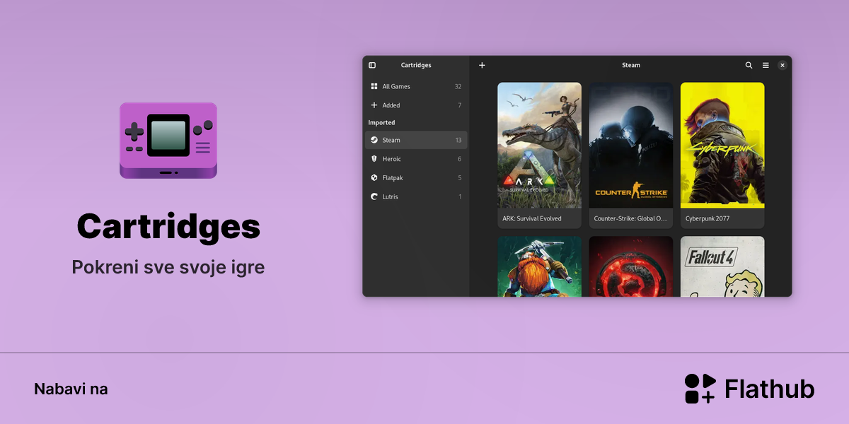 Instaliraj aplikaciju Cartridges na Linux | Flathub