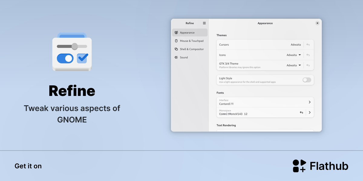 Install Refine on Linux | Flathub