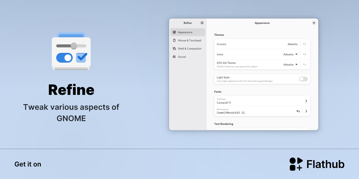 Install Refine on Linux | Flathub