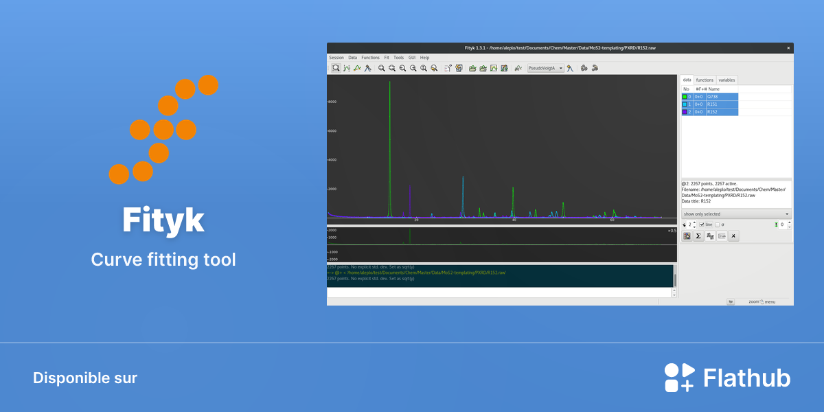 Installer Fityk sur Linux | Flathub