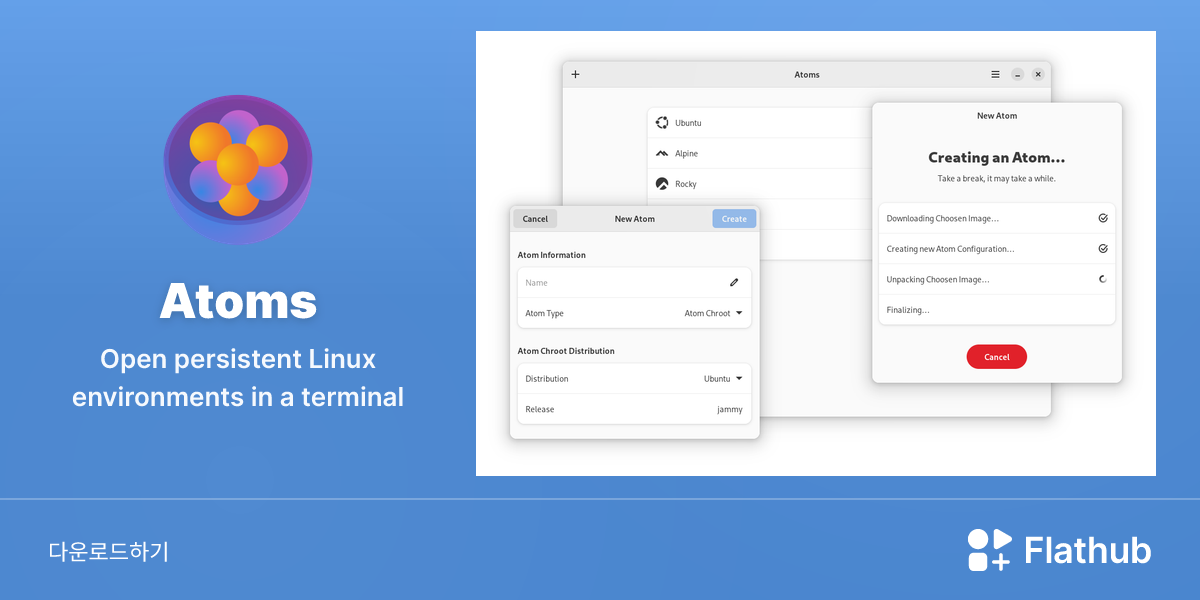 Install Atoms on Linux | Flathub