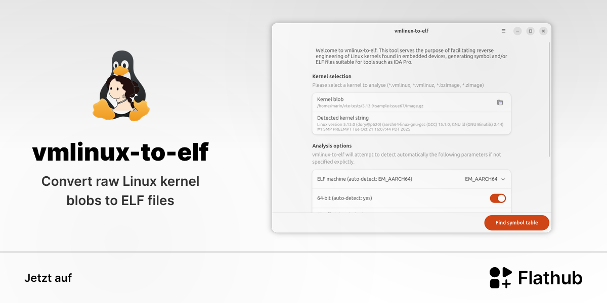 vmlinux-to-elf auf Linux installieren | Flathub