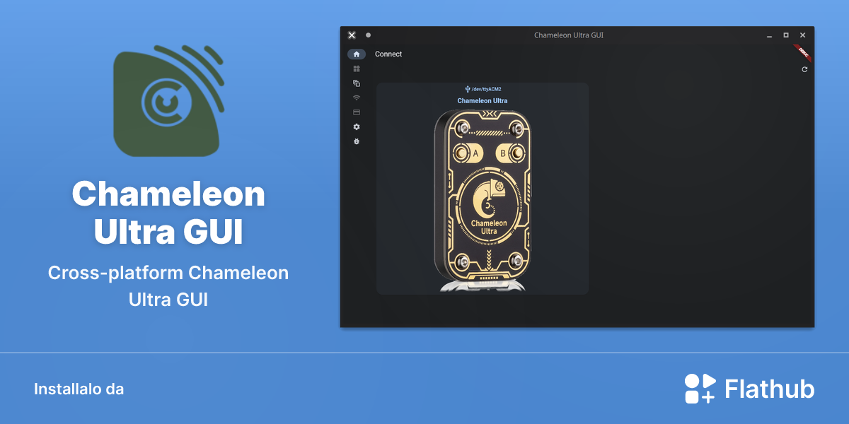 Installa Chameleon Ultra GUI su Linux | Flathub