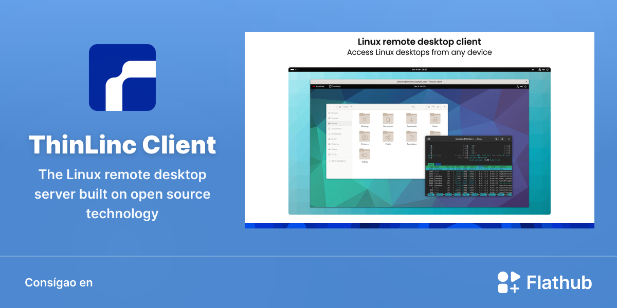 Instalar ThinLinc Client en Linux | Flathub