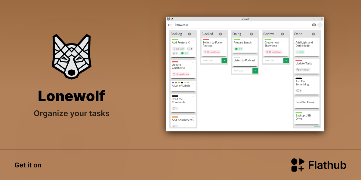 Install Lonewolf on Linux | Flathub