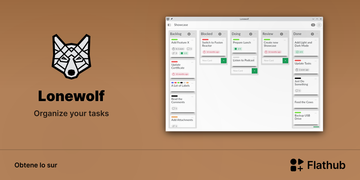 Installar Lonewolf sur Linux | Flathub