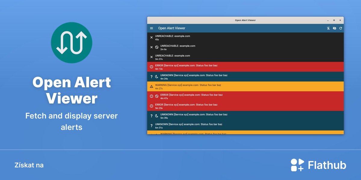 Nainstalovat aplikaci Open Alert Viewer na Linux | Flathub