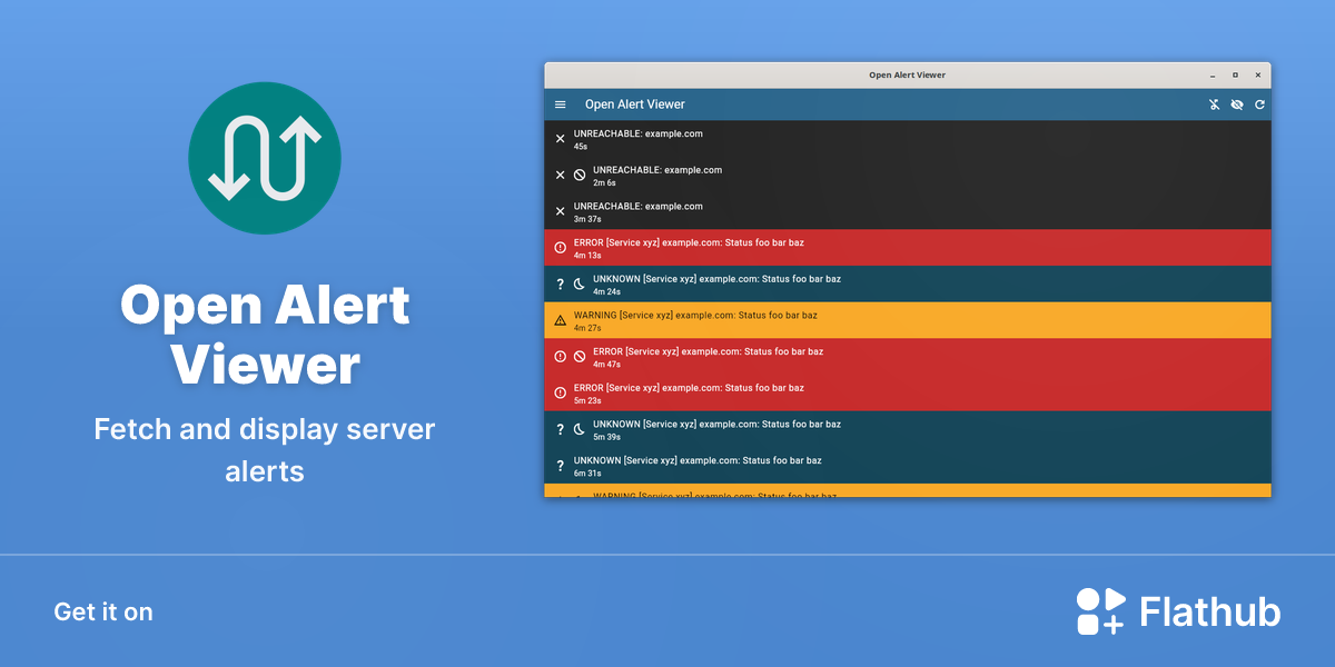 Install Open Alert Viewer on Linux | Flathub