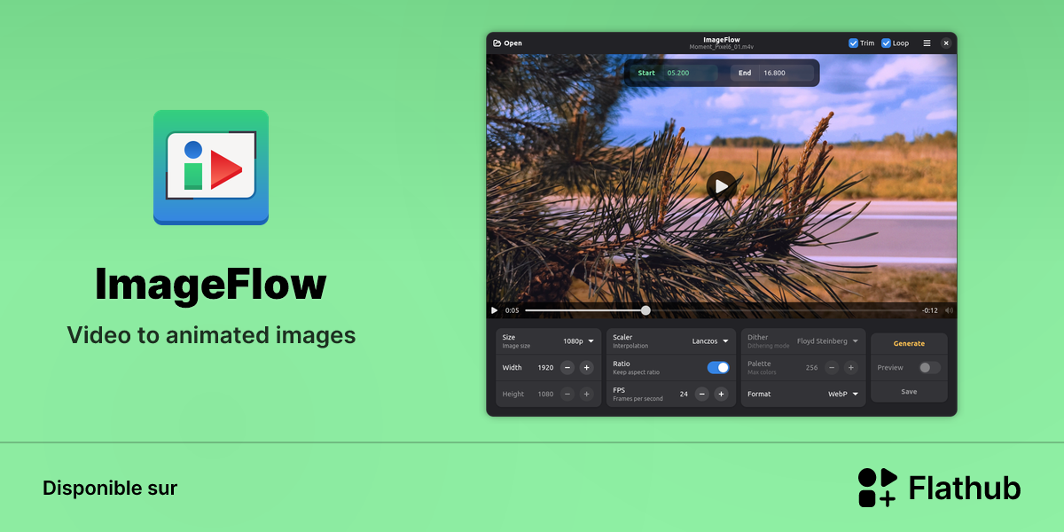 Installer ImageFlow sur Linux | Flathub