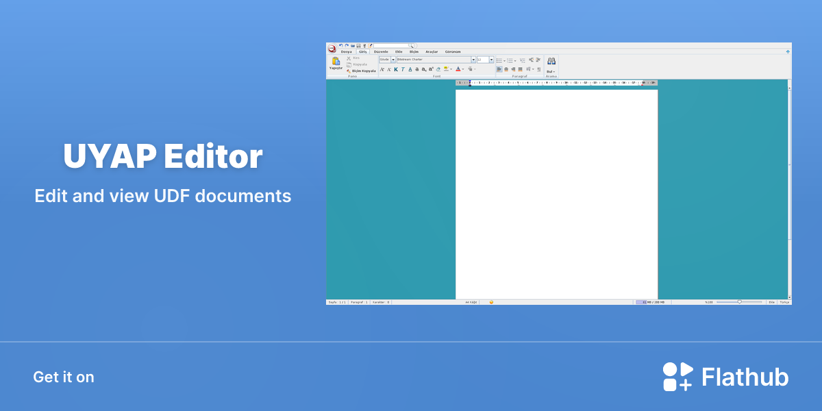 Install UYAP Editor on Linux | Flathub