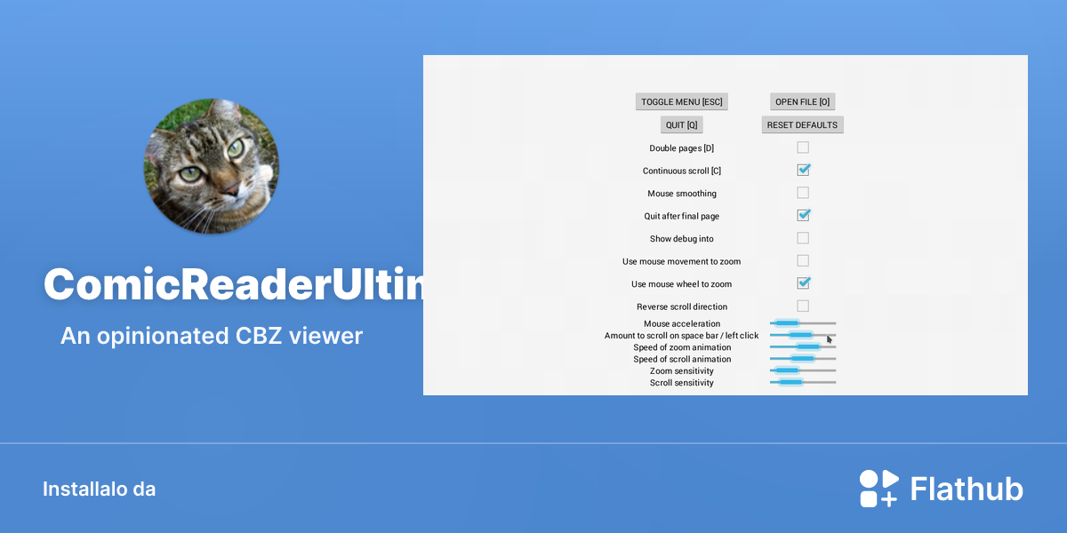 Installa ComicReaderUltimate su Linux | Flathub