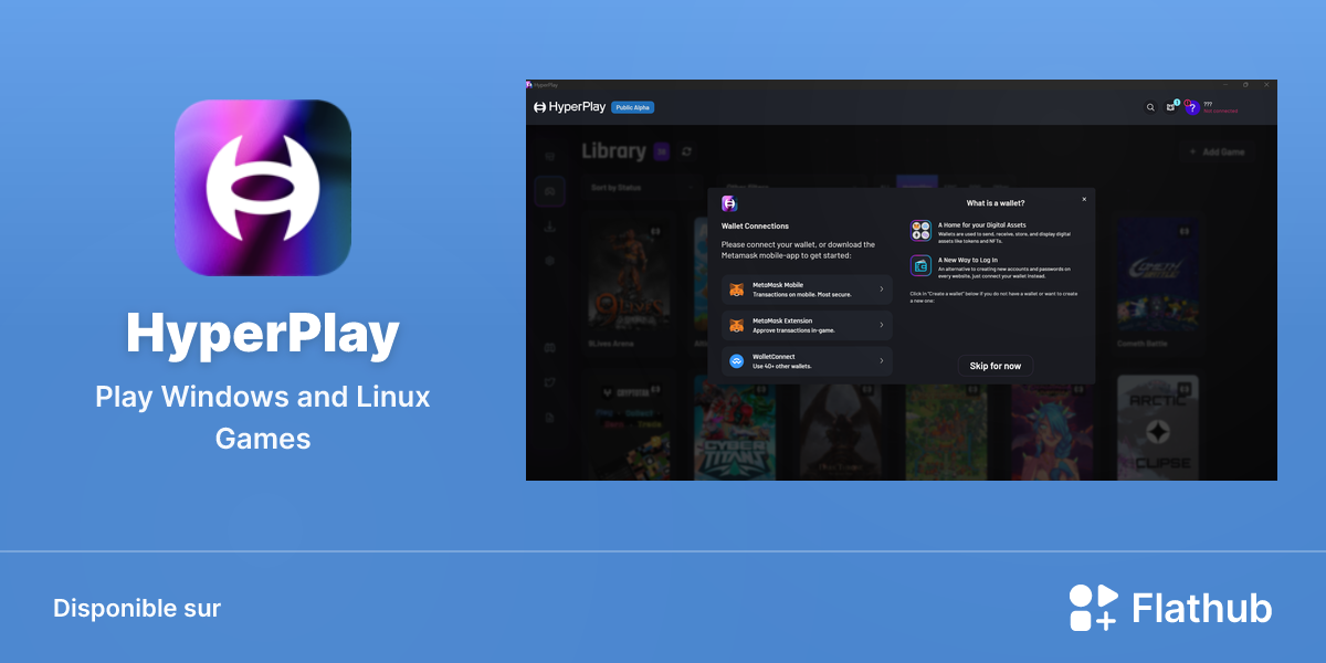 Installer HyperPlay sur Linux | Flathub