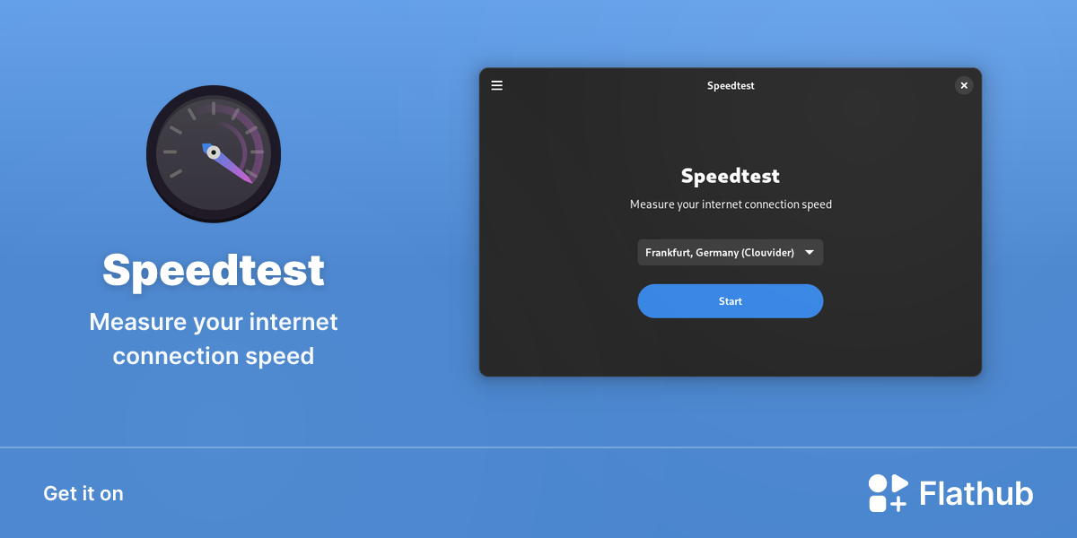 Install Speedtest on Linux | Flathub