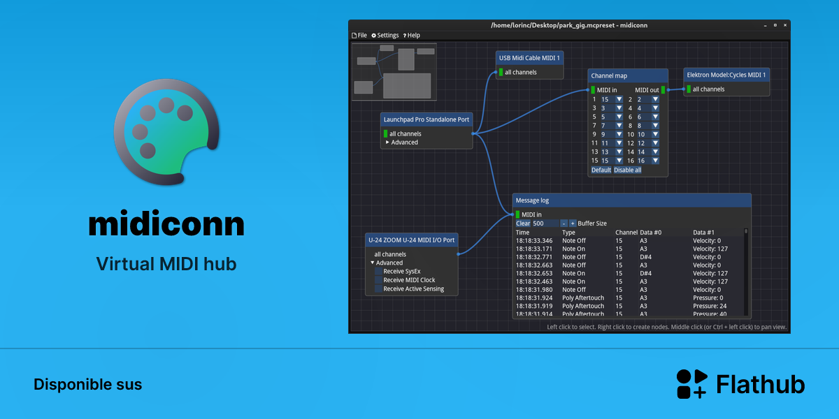 Installar midiconn sus Linux | Flathub