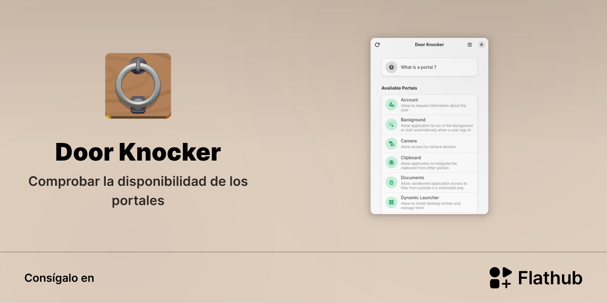 Instalar Door Knocker en Linux | Flathub