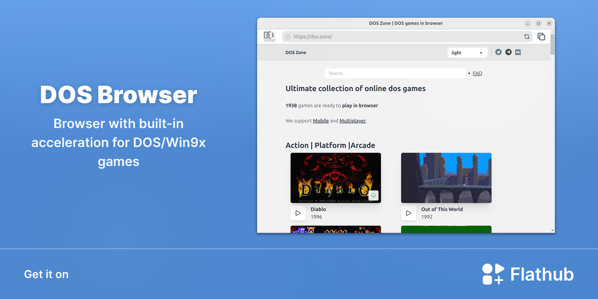 Install DOS Browser on Linux | Flathub